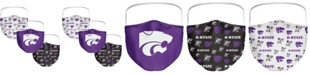 Fanatics Multi Adult Kansas State Wildcats All Over Logo Face Covering 3-Pack